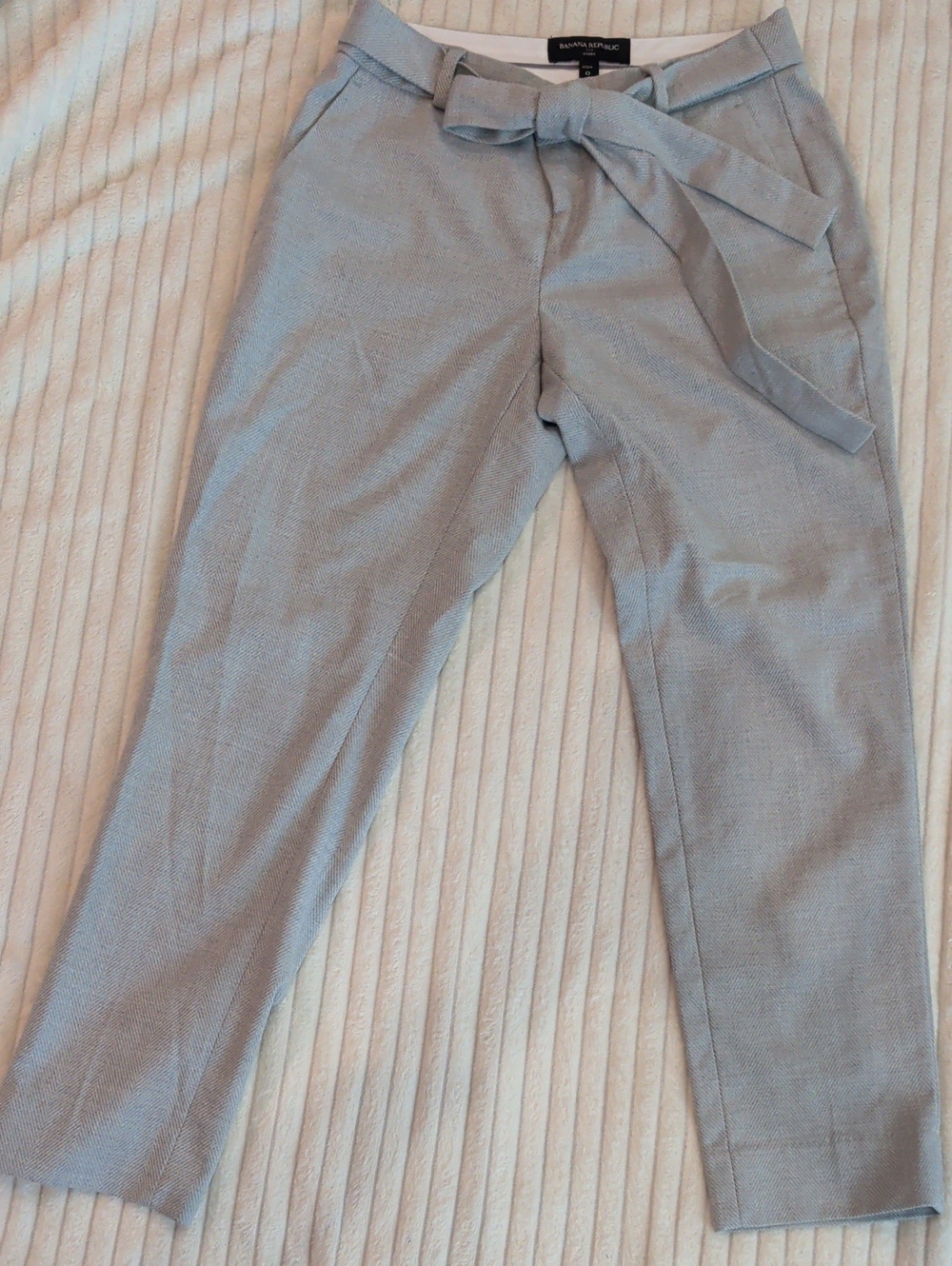 Banana Republic Light Gray "Avery" Ankle Pants